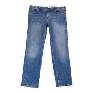 Fat Face Denim 10" Mid Rise Women's Jeans Blue Westbury Slim Light Blue Wash 12